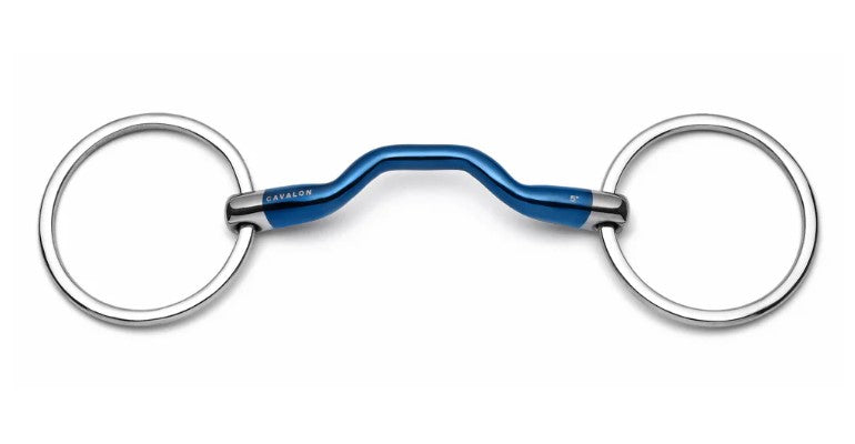 Cavalon Loose Ring Low Port Mullen Sweet Iron Snaffle