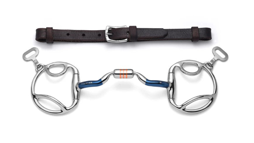 Cavalon Slotted Dee Ring Low Port Capsule Sweet Iron Snaffle