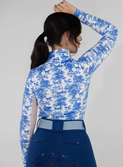 Dapple Bay Toile Riding Top - Long Sleeve