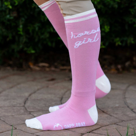 Dapple Bay Horse Girl Boot Socks