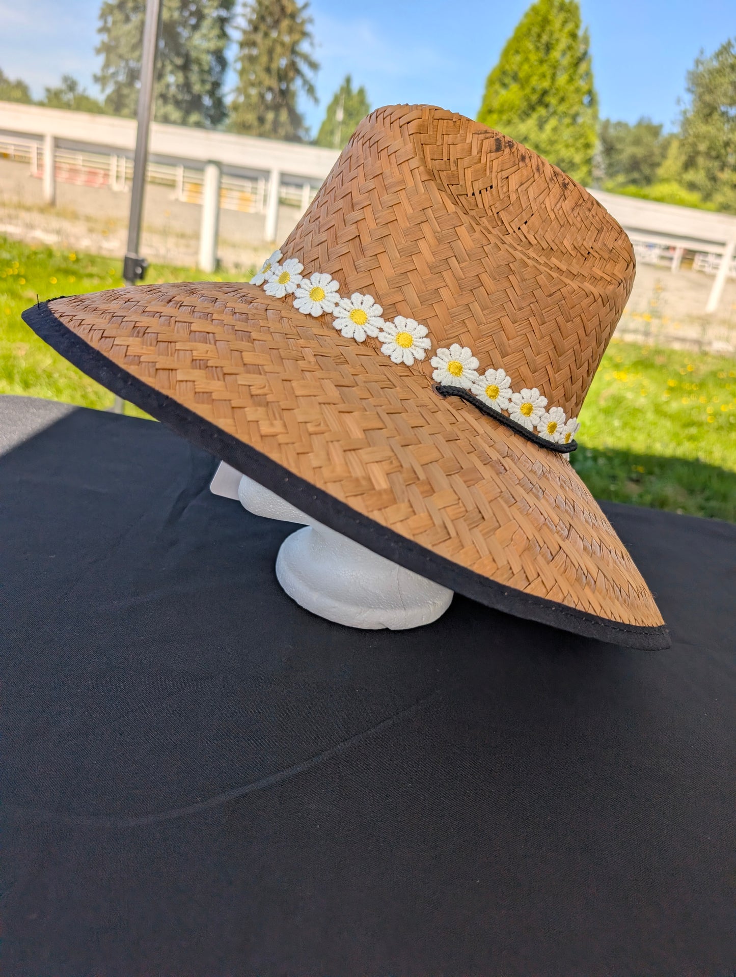 Large Daisy Ribbon Sun Hat