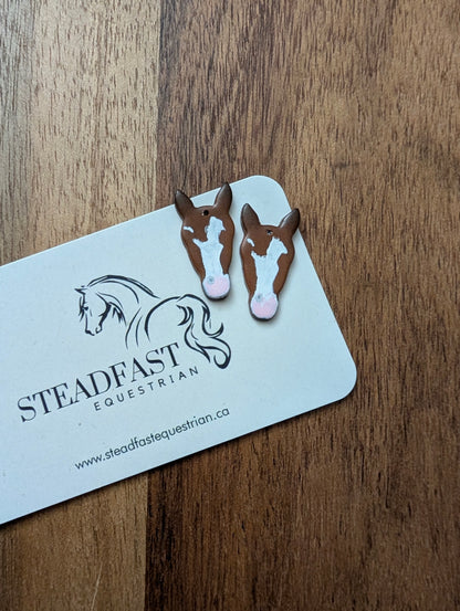 Custom Handmade Horse Head Earrings