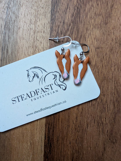 Custom Handmade Horse Head Earrings